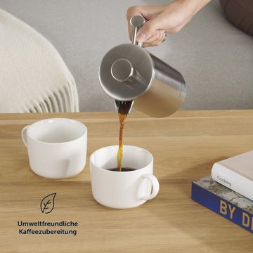 Blumtal French Press Kanne French Press aus Edelstahl Lisa - Kaffeepresse, 350l Kaffeekanne, Kaffeebereiter doppelwandig, in verschiedenen Größen verfügbar