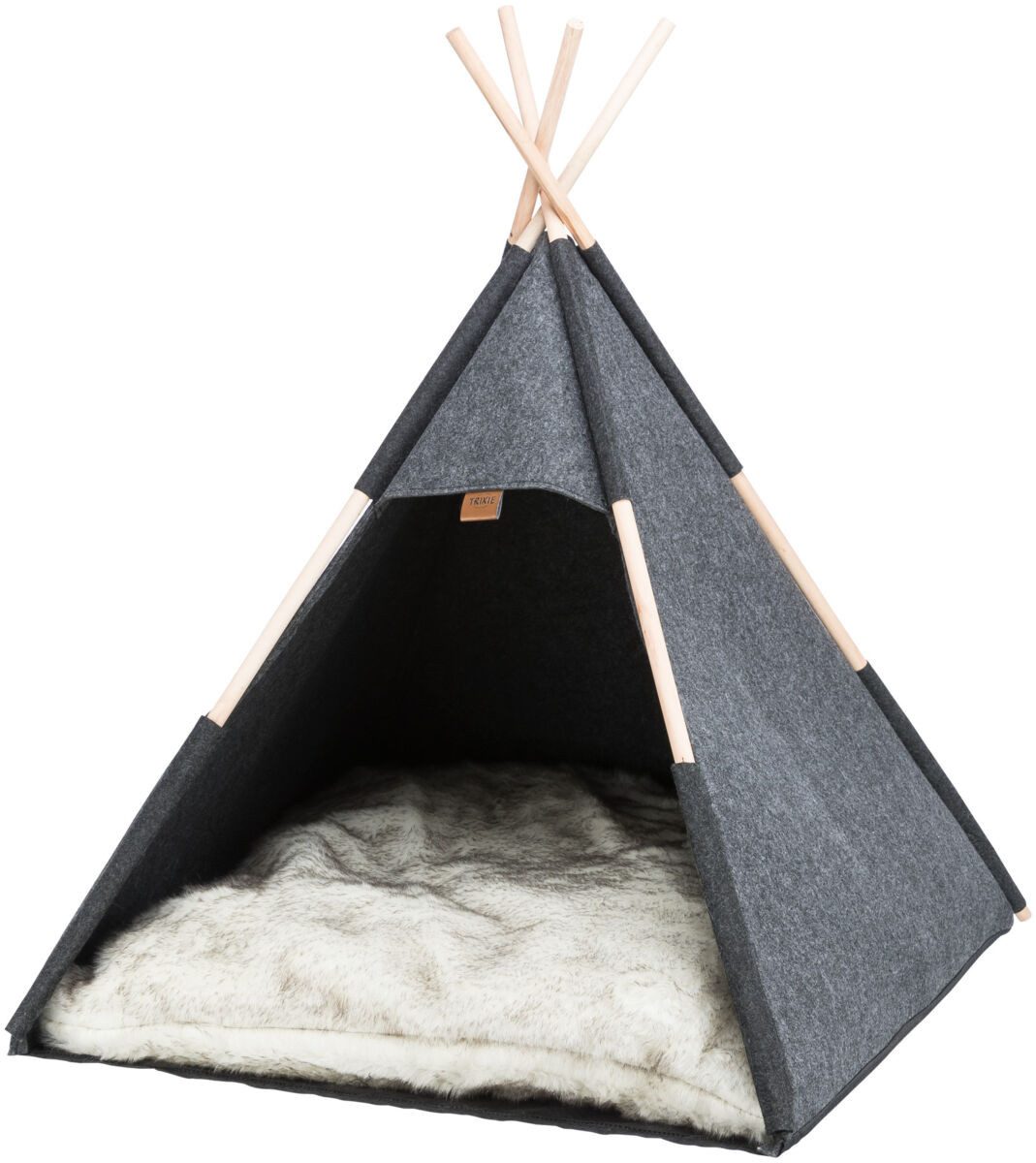 TRIXIE Tierhöhle TRIXIE Höhle Tipi - anthrazit 70 × 70 × 70 cm