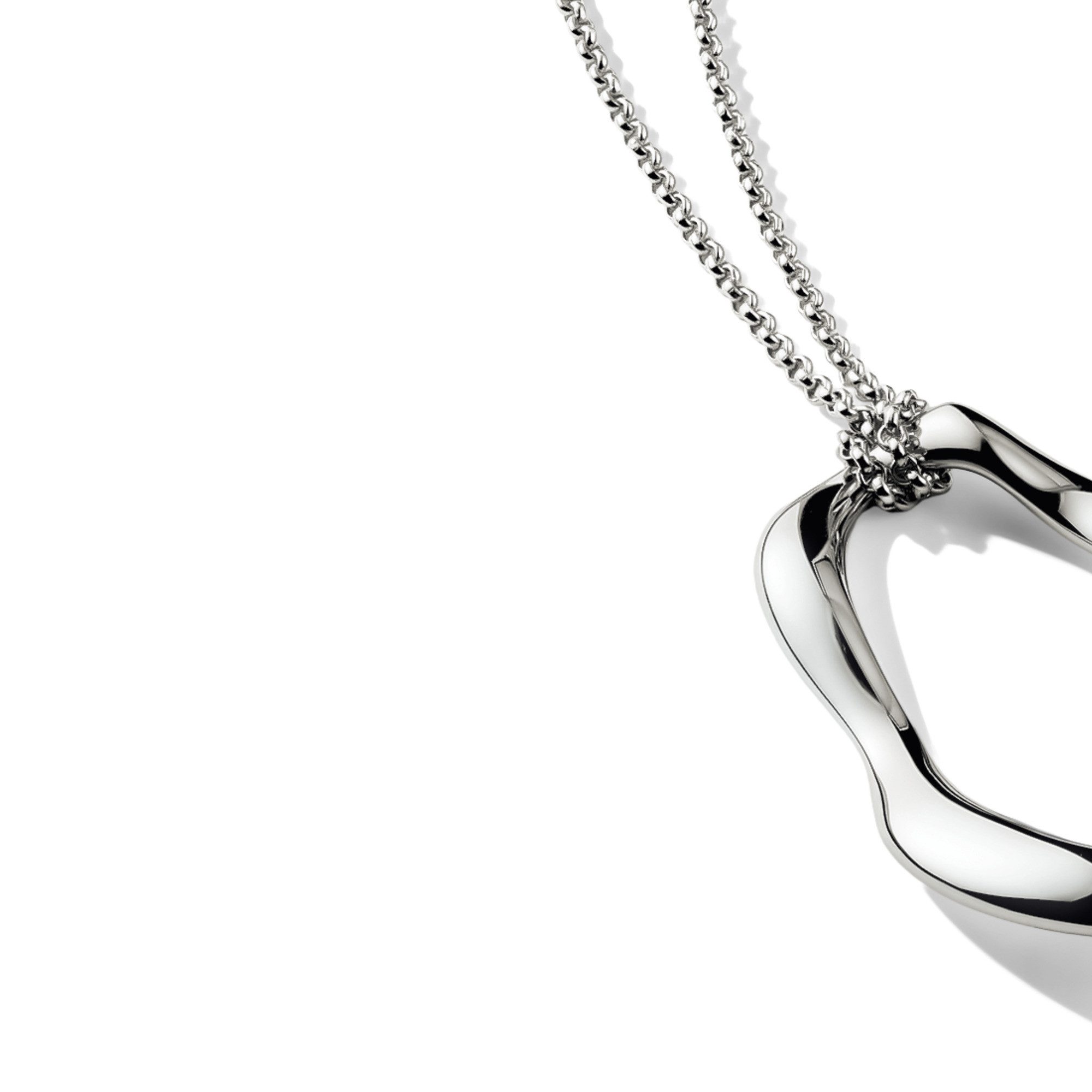 THOMAS SABO Kette mit Anhänger Natural Beauty Kette mit organisch geformtem Anhänger, Bold Elegance