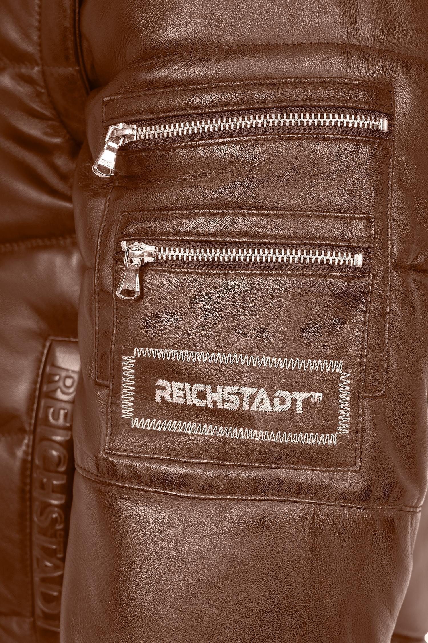 Bomberjacke Herren Regular Fit Echtleder Echtleder 22RS032LUX