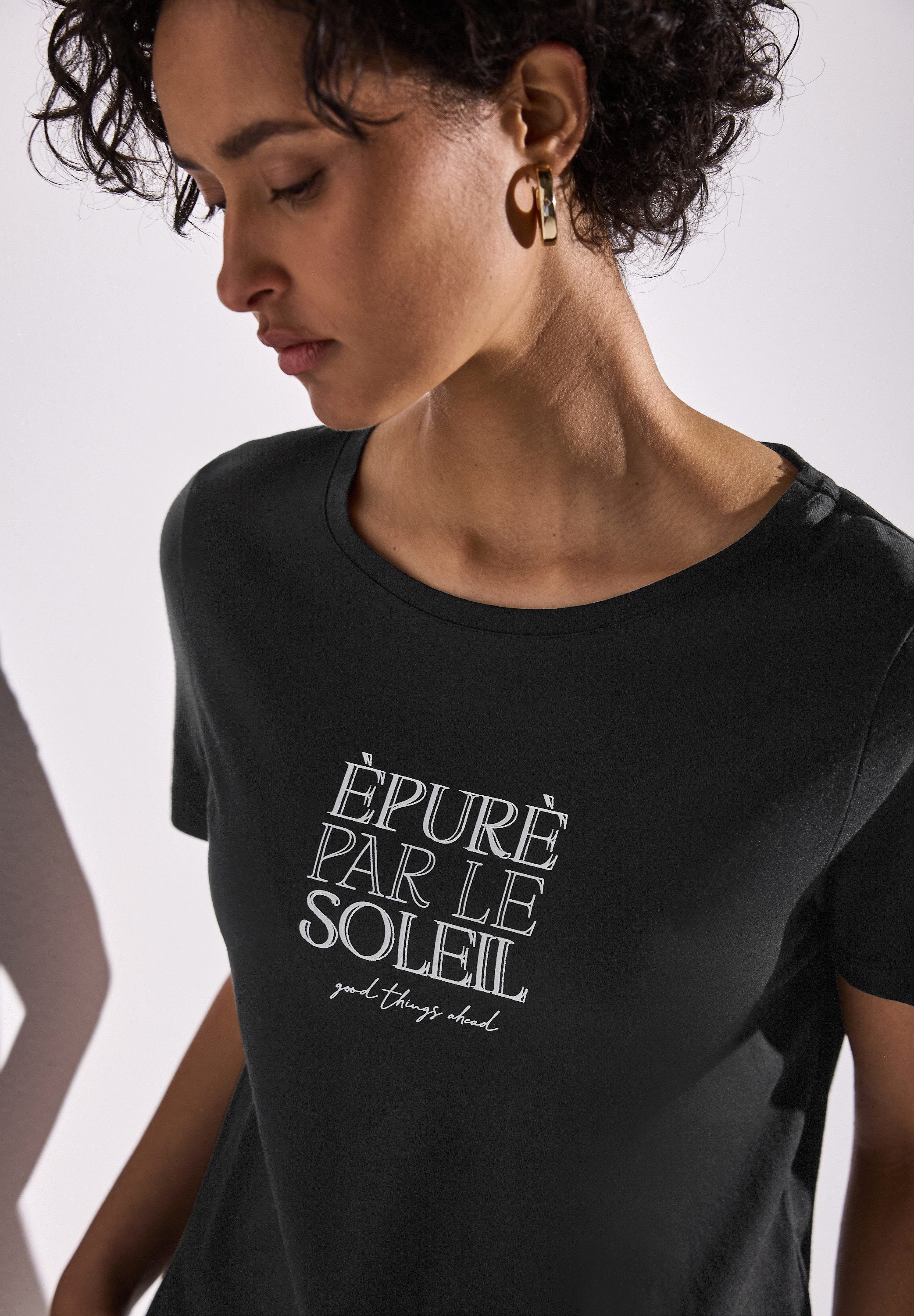 STREET ONE T-Shirt im soften Baumwoll-Mix