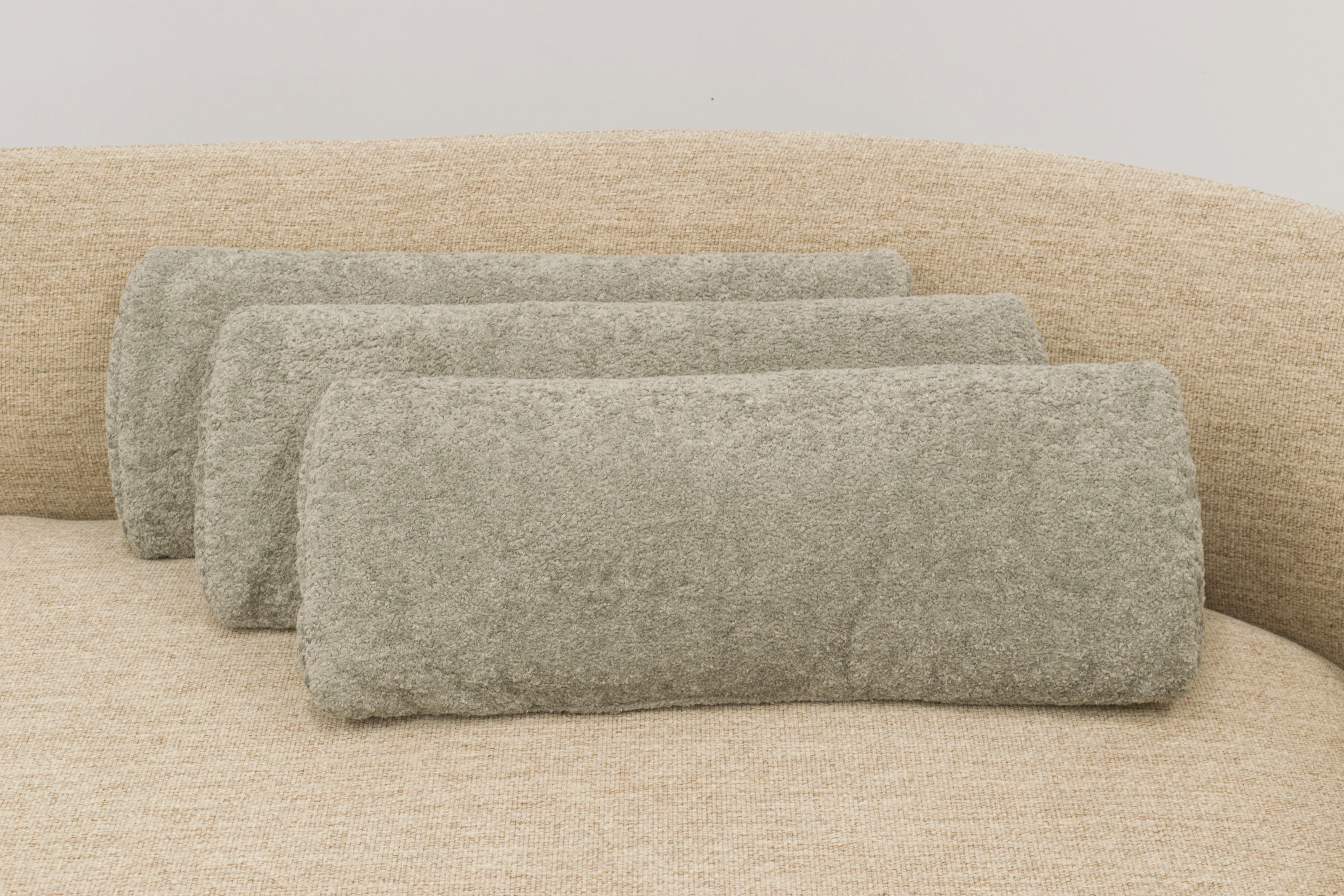 OTTO home Dekokissen Ballerup, Dekokissen mit Füllung, Nierenkissen 3er Set 59x23cm