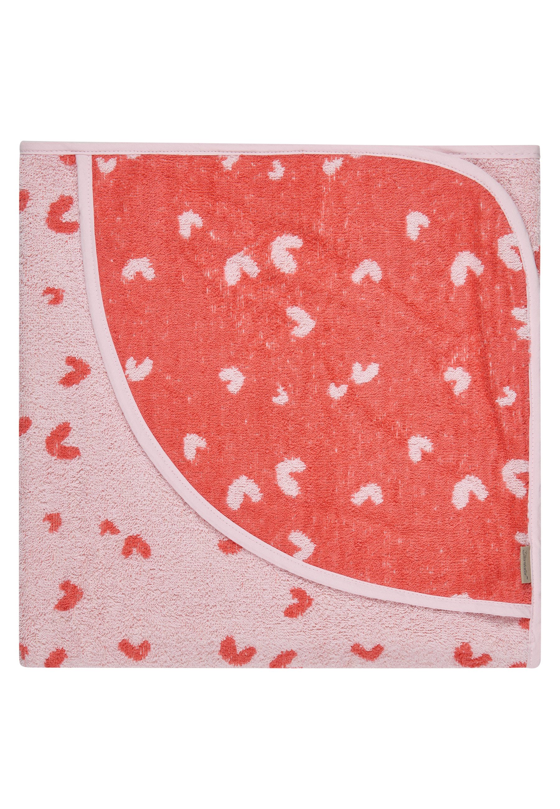 Sterntaler® Badetücher Kapuzenbadetuch 100x100 cm BÄR Betty, Frottee (1-St), Kapuzenbadetuch 100x100cm, aus weichemFrottee, mit süßer Applikation