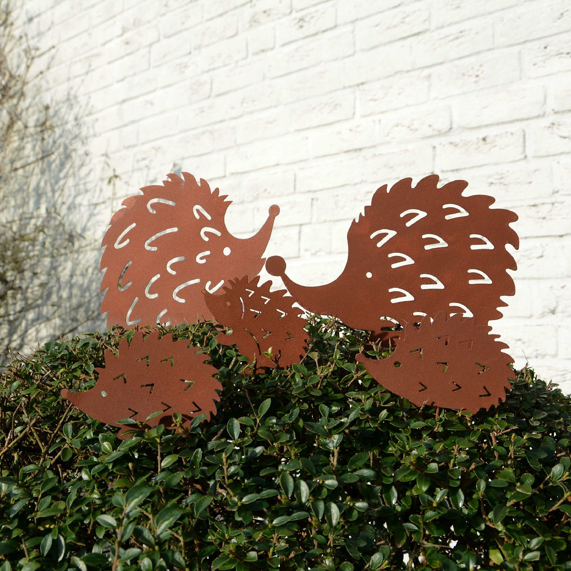 UNUS GARDEN Gartenstecker Stecker Rost Igel 5er Set (5-St., 5er Set) Garten günstig online kaufen