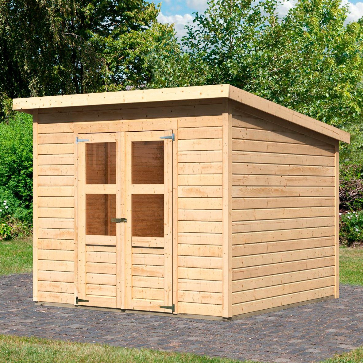 Karibu Gartenhaus Baggersee 5, BxT: 265x265 cm