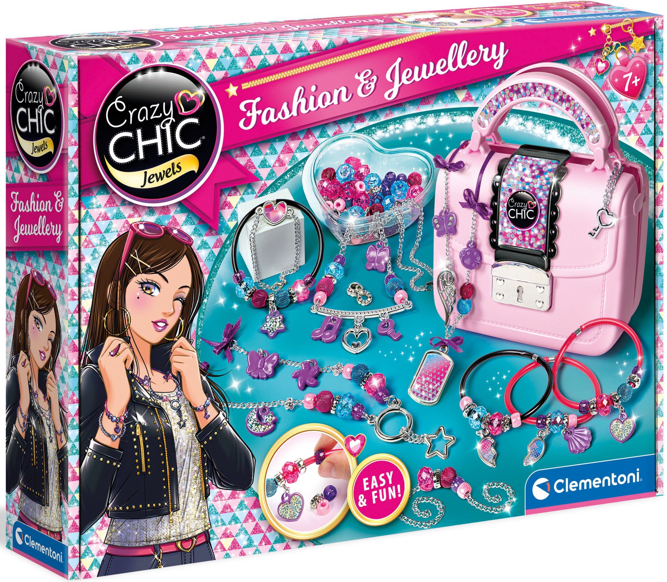 Clementoni® Kreativset Crazy Chic, Mode & Schmuck, Made in Europe