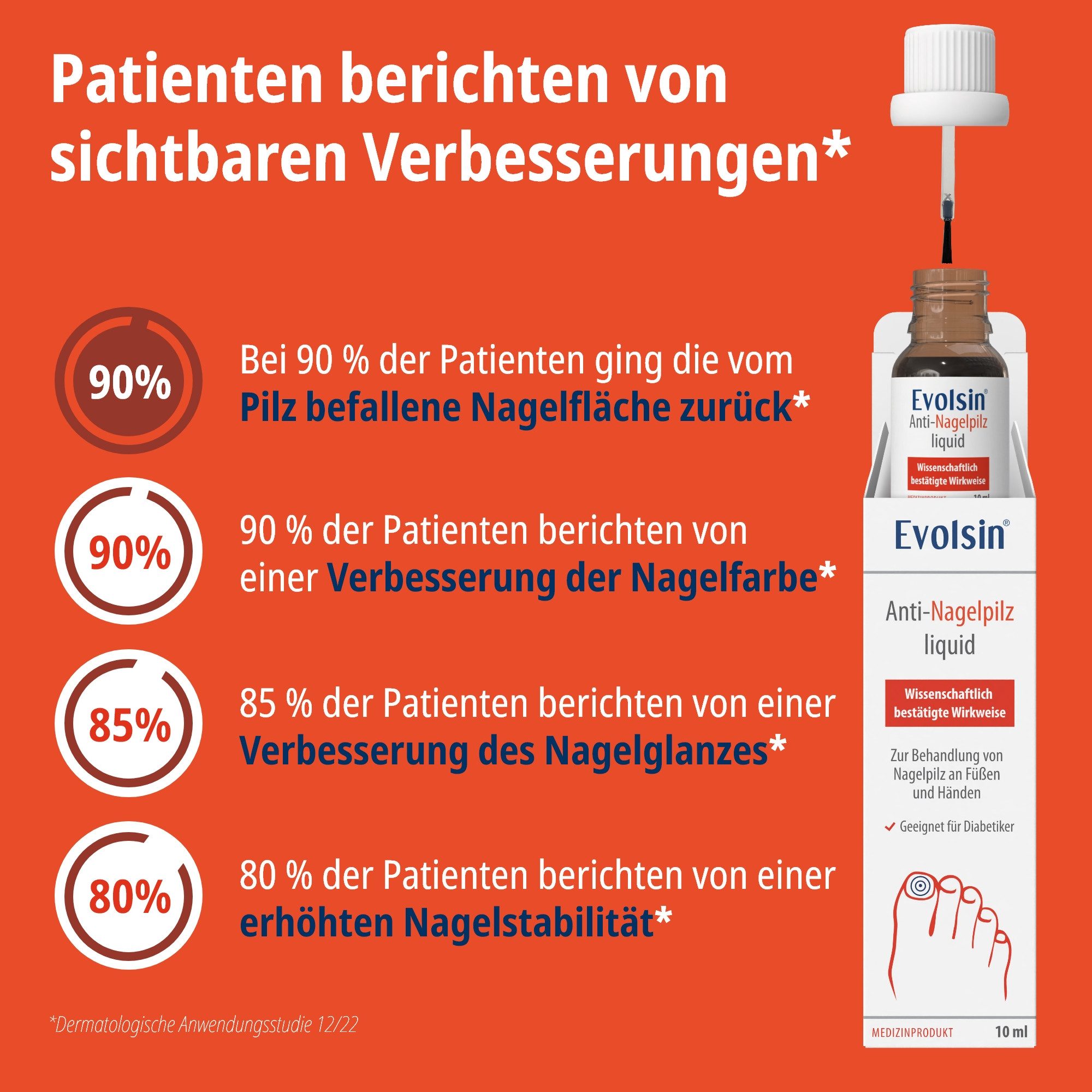 Evolsin Nagelpilz-Behandlungsstift Anti-Nagelpilz Liquid I Wissenschaftlich bestätigte Wirkweise, frei von Parabenen, Silikonen, Mineralölen, Mikroplastik