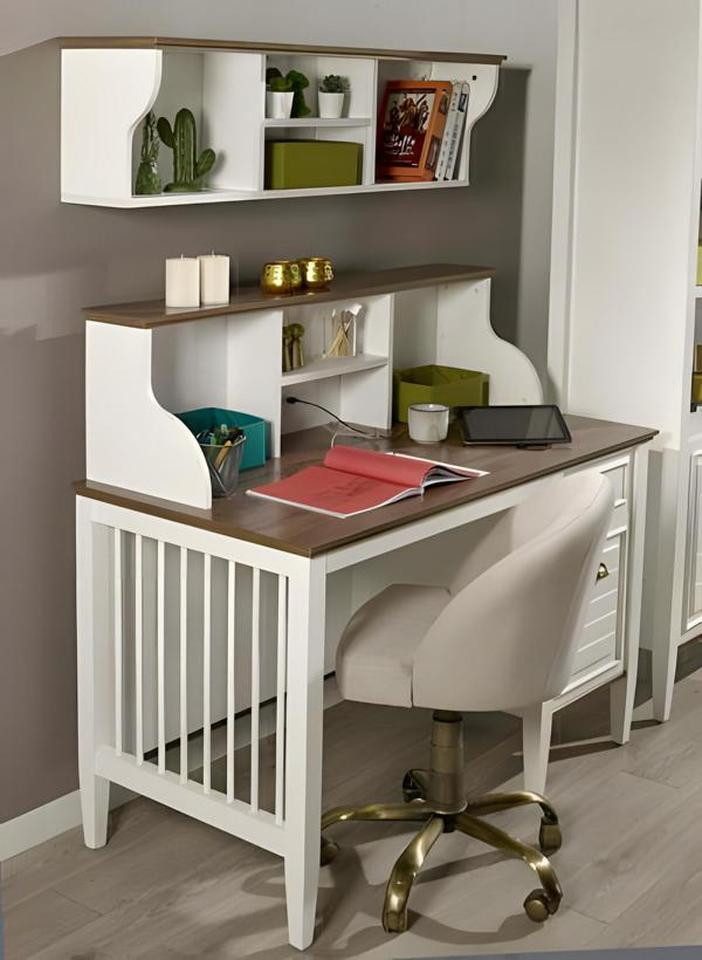 JVmoebel Schreibtisch Eleganter weißer Holz-Schreibtisch für Büro und Homeoffice (1-St., 1 Tisch), Made in Europe