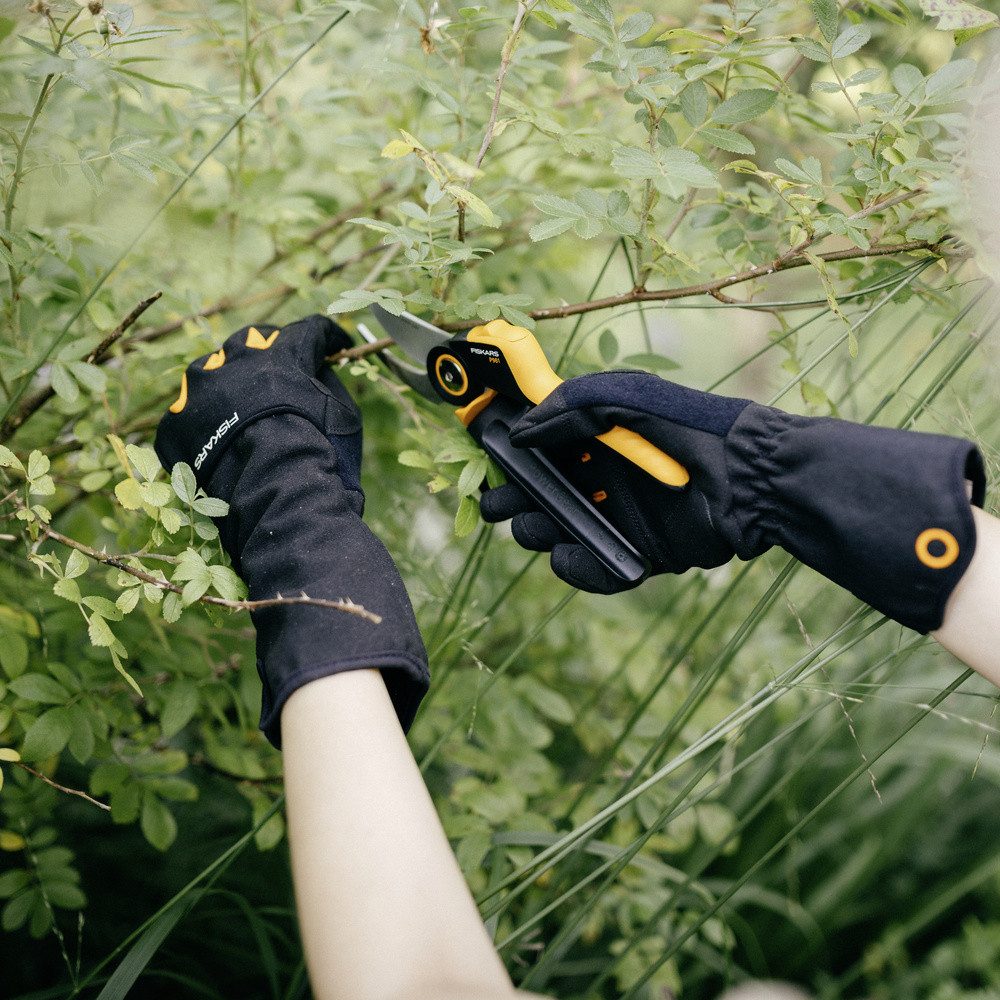 Fiskars Gartenpflege-Set Fiskars 1071152 Handschuh Schwarz 1 St.
