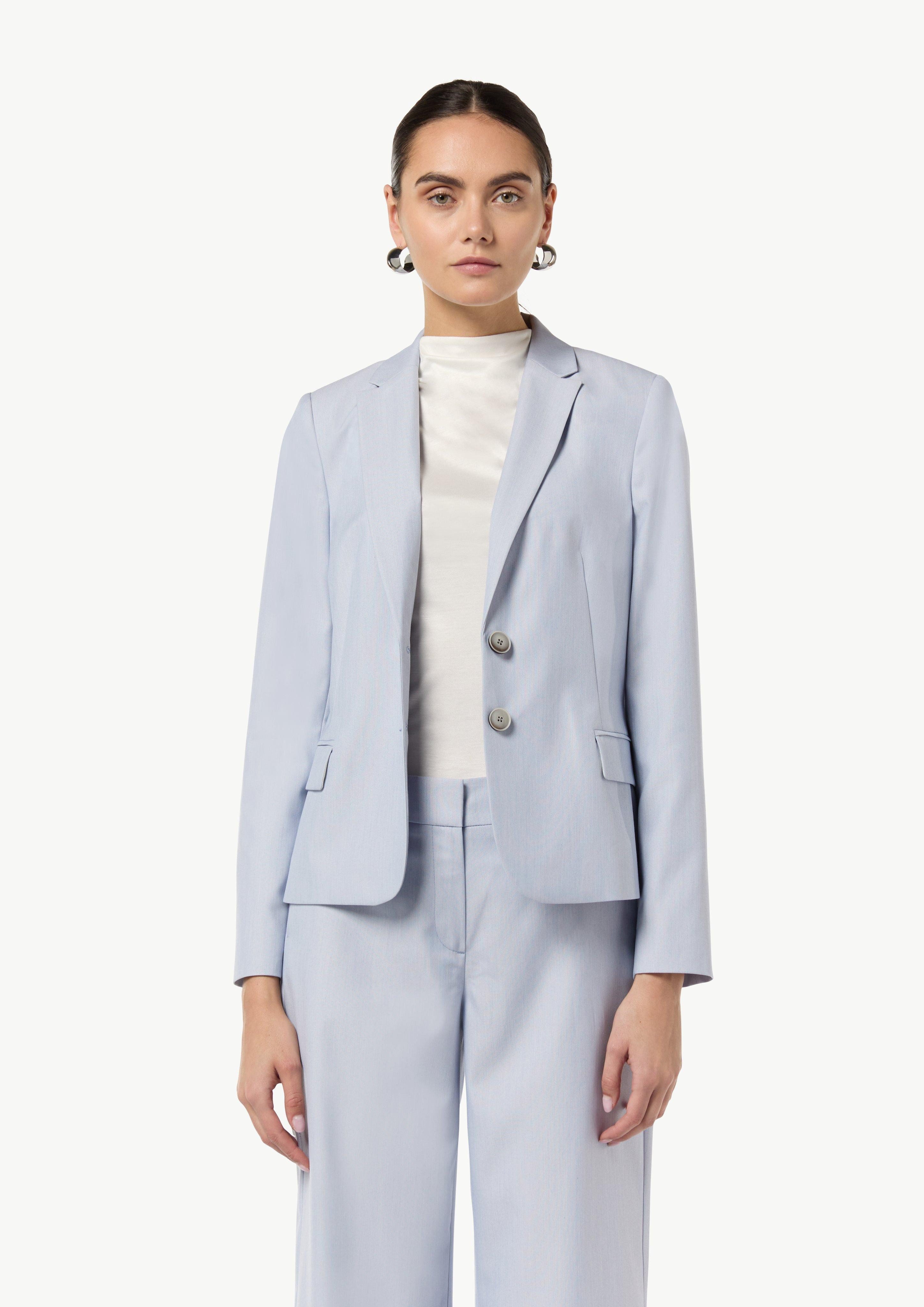 Blusenblazer Antaillierter Blazer aus Viskosemix