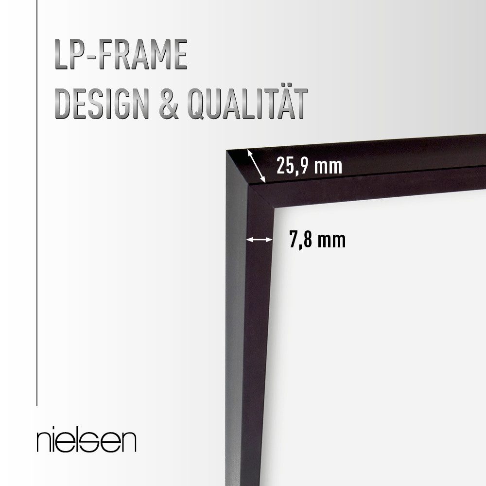 nielsen Bilderrahmen Vinyl- Schallplattenrahmen Aluminium, (1 günstig online kaufen