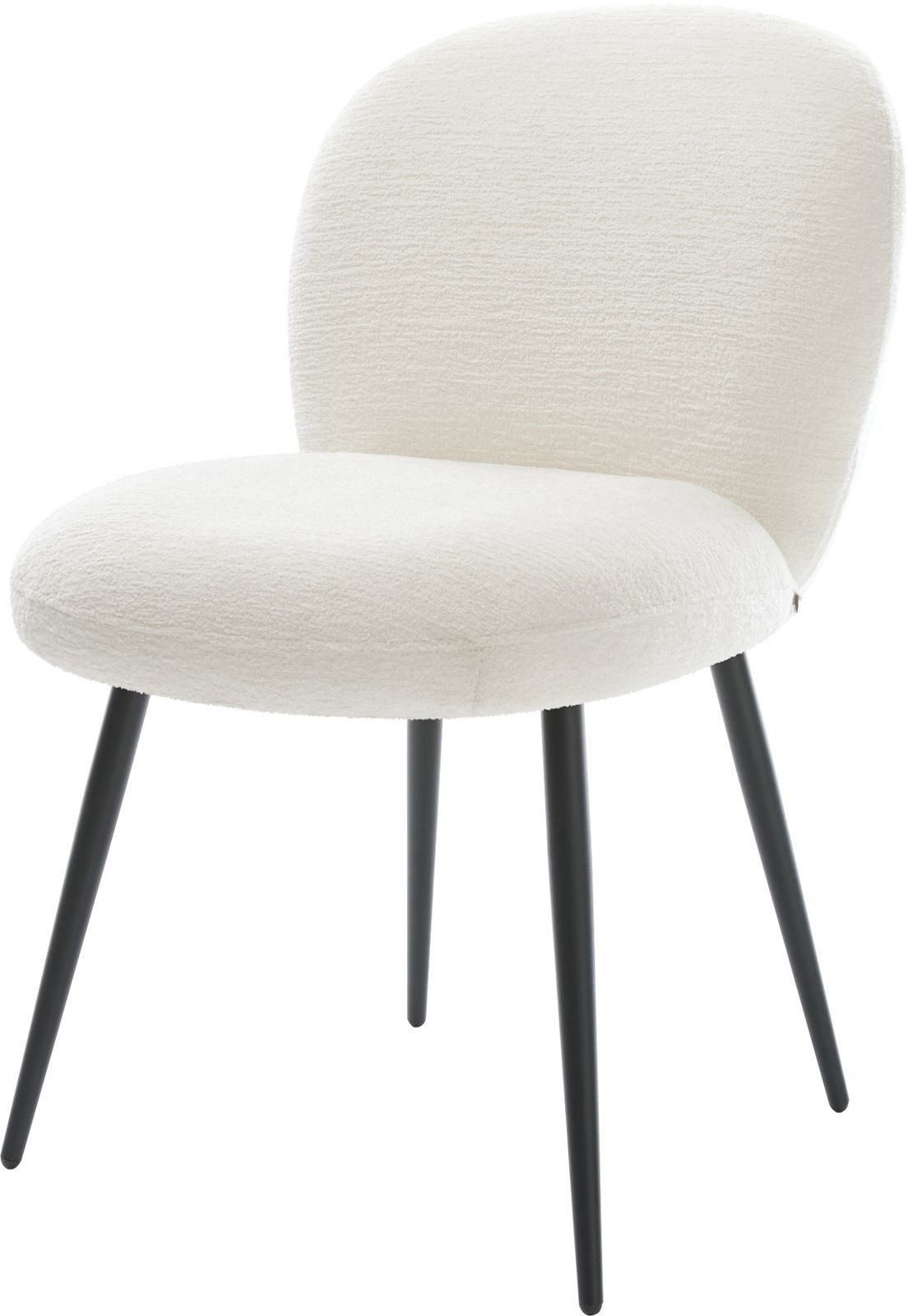 DELIFE Polsterstuhl Nube-Flex, 4-Fuß konisch Schwarz günstig online kaufen