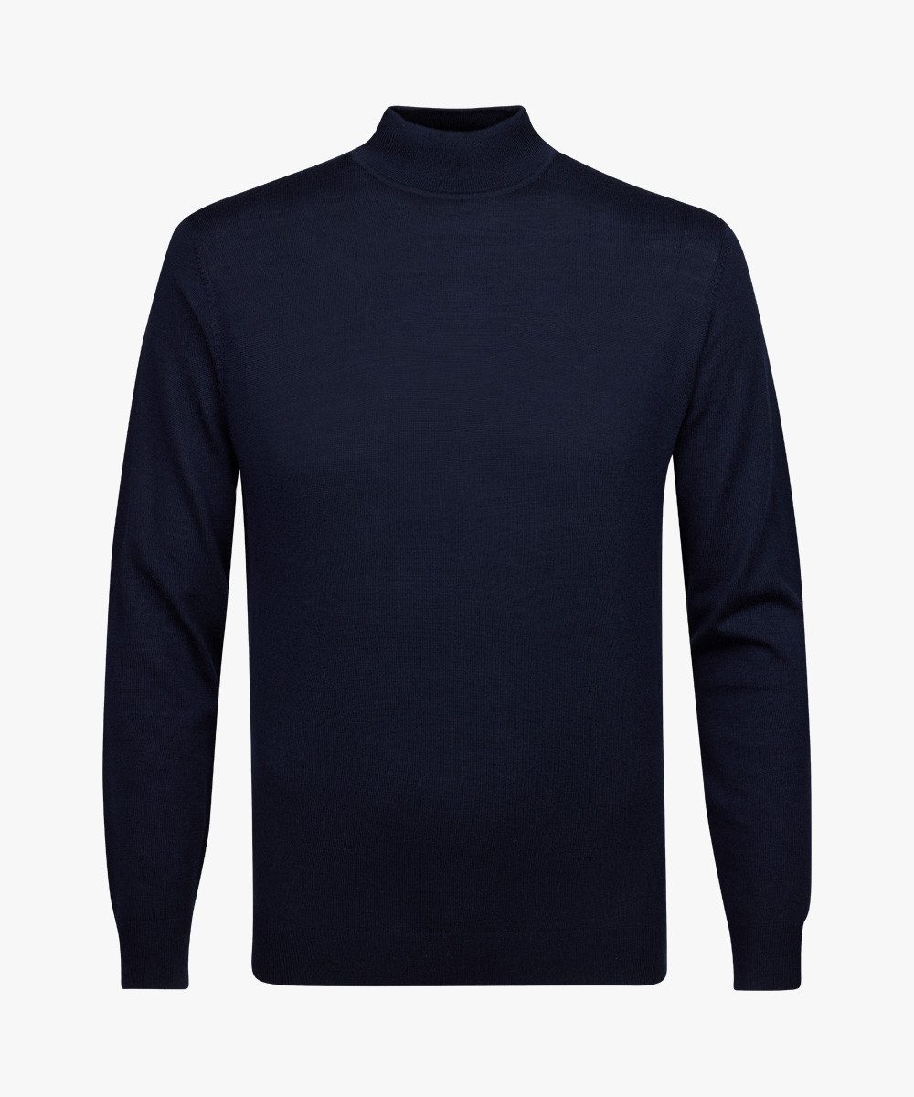 Profuomo Troyer PULLOVER MOCK NECK NAVY
