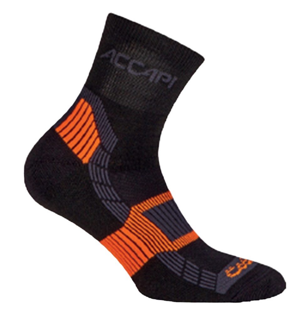 Laufsocken Quarter Running schwarz/orange - 1 Paar