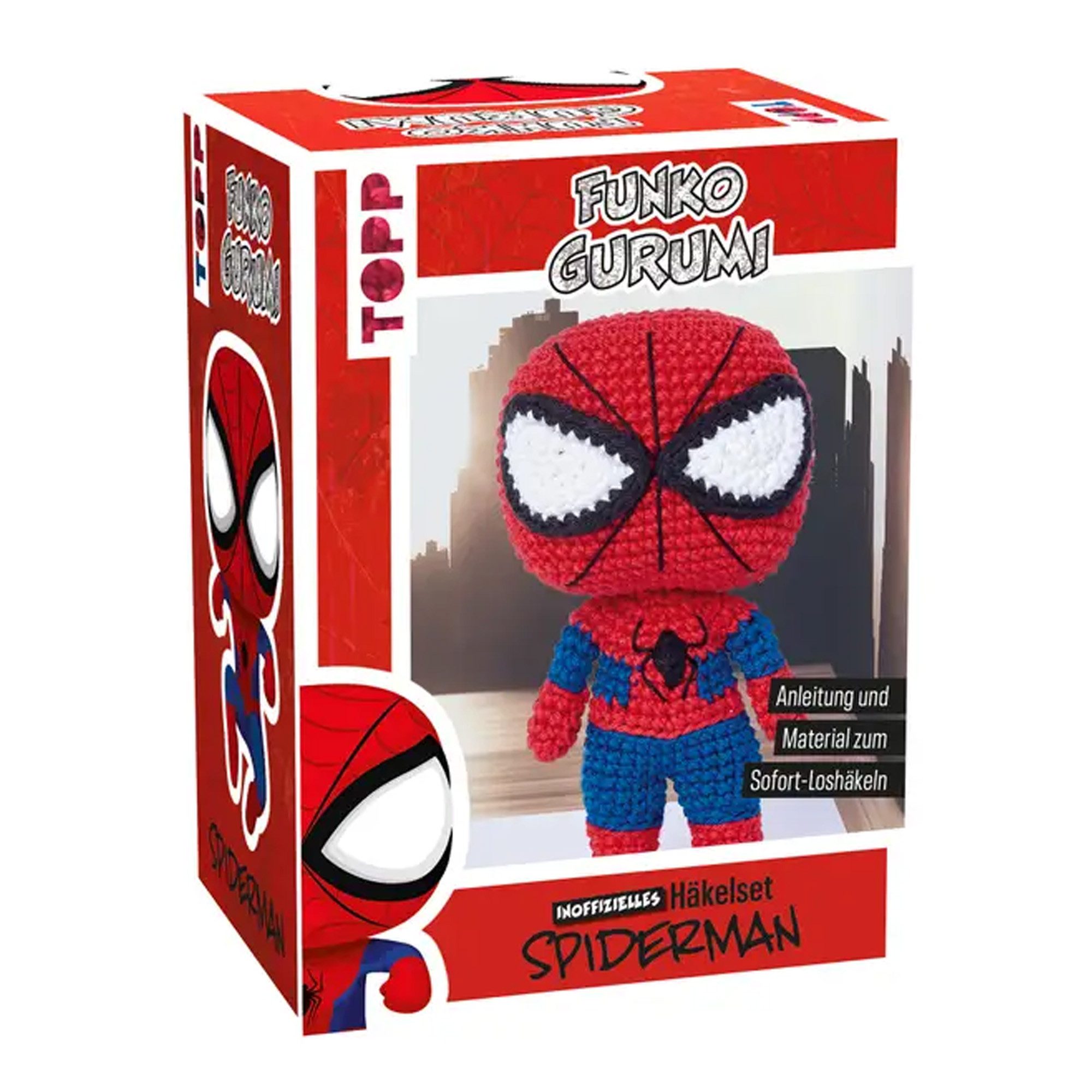 frechverlag Funkogurumi Spiderman - Häkelset für Anfänger Häkelwolle