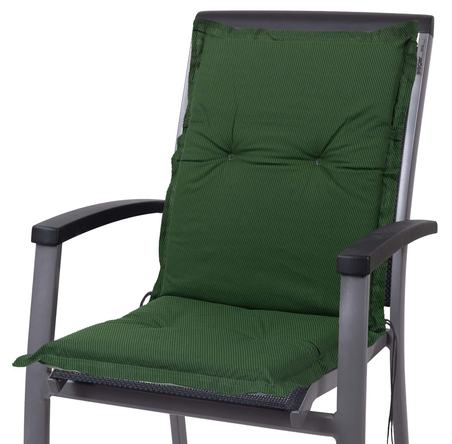 Sun Garden Sesselauflage Niederlehner Naxos 90761-202 grün-weiß kariert 96x48x6 cm Sun Garden