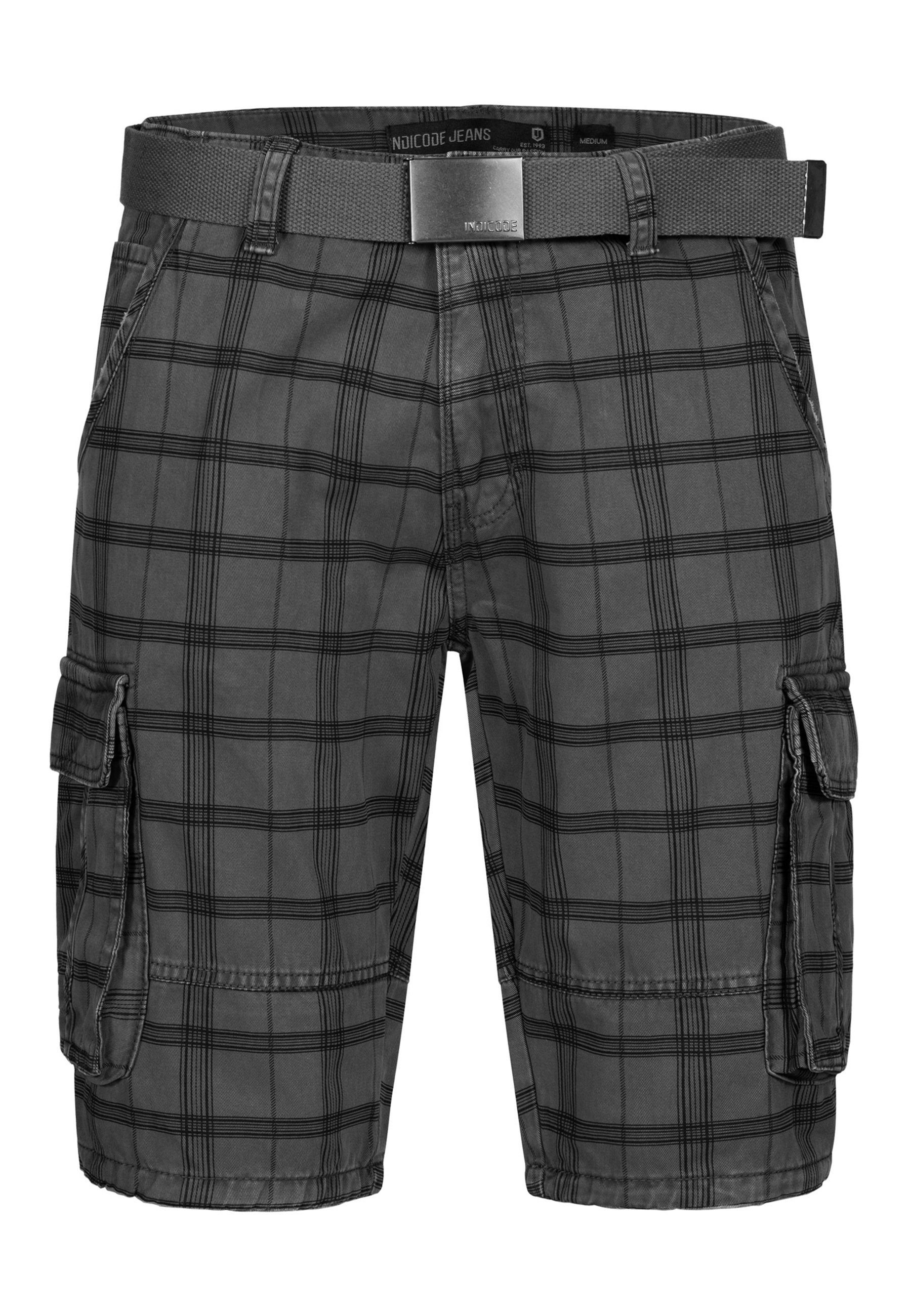 Indicode Cargoshorts Herren Blixt Cargo Shorts Herrenshorts aus 100 % Baumw günstig online kaufen