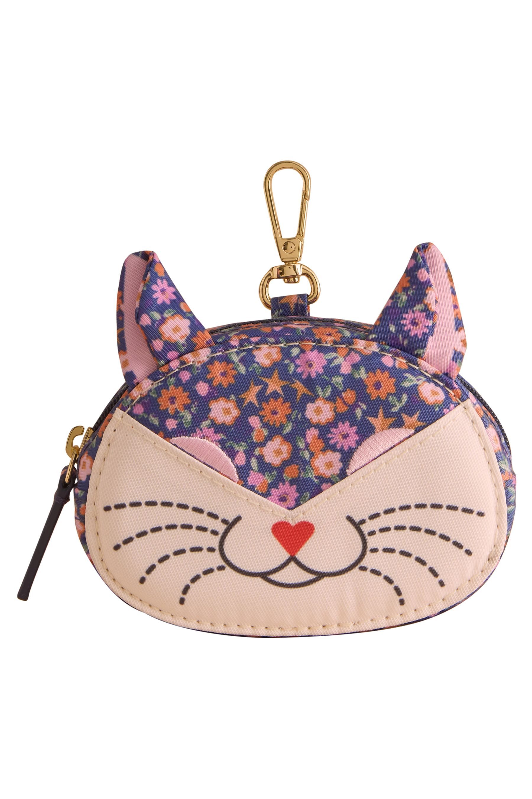Cath Kidston Geldbörse Cath Kidston Täschchen mit Clip, Katze (1-tlg)