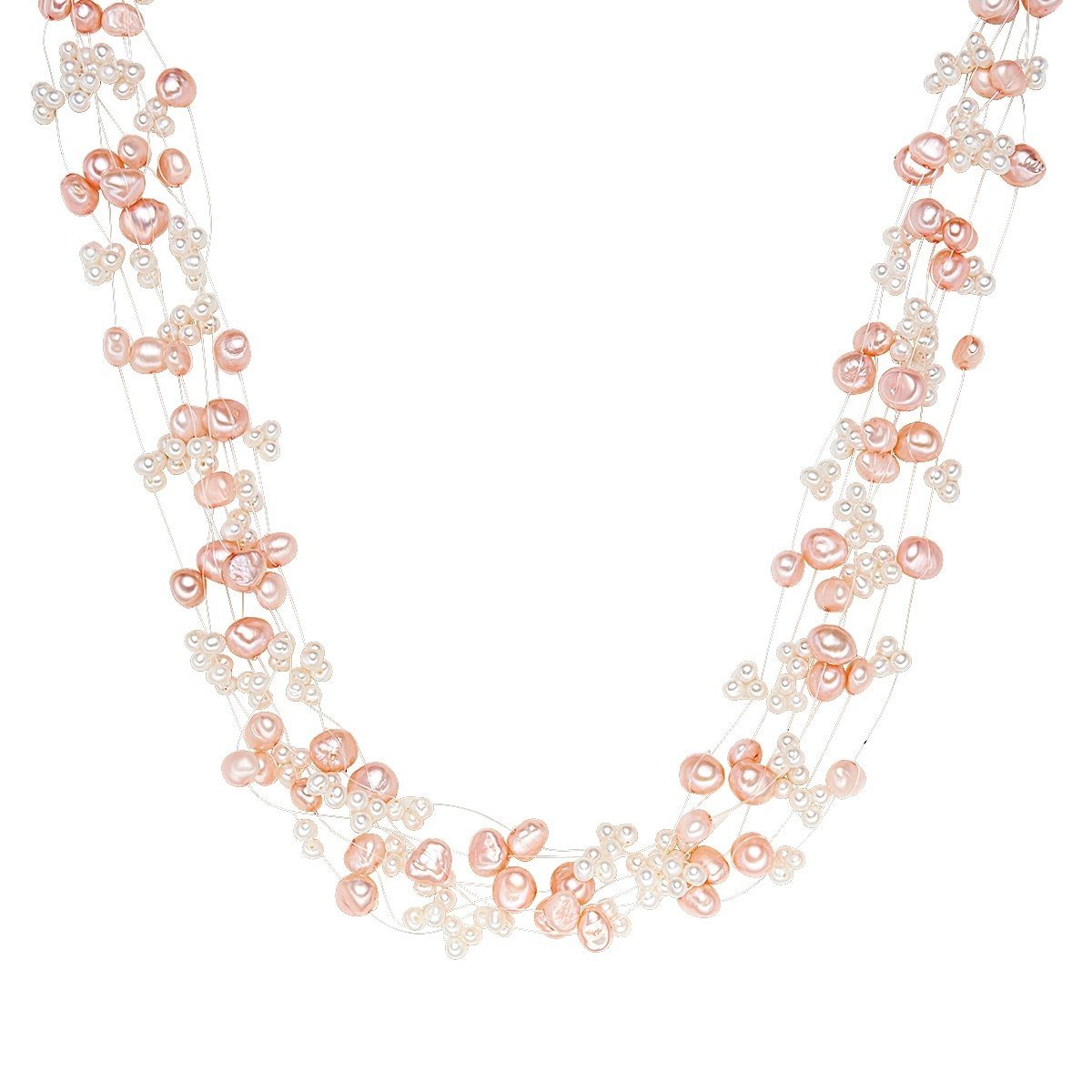 Perlenkette silber