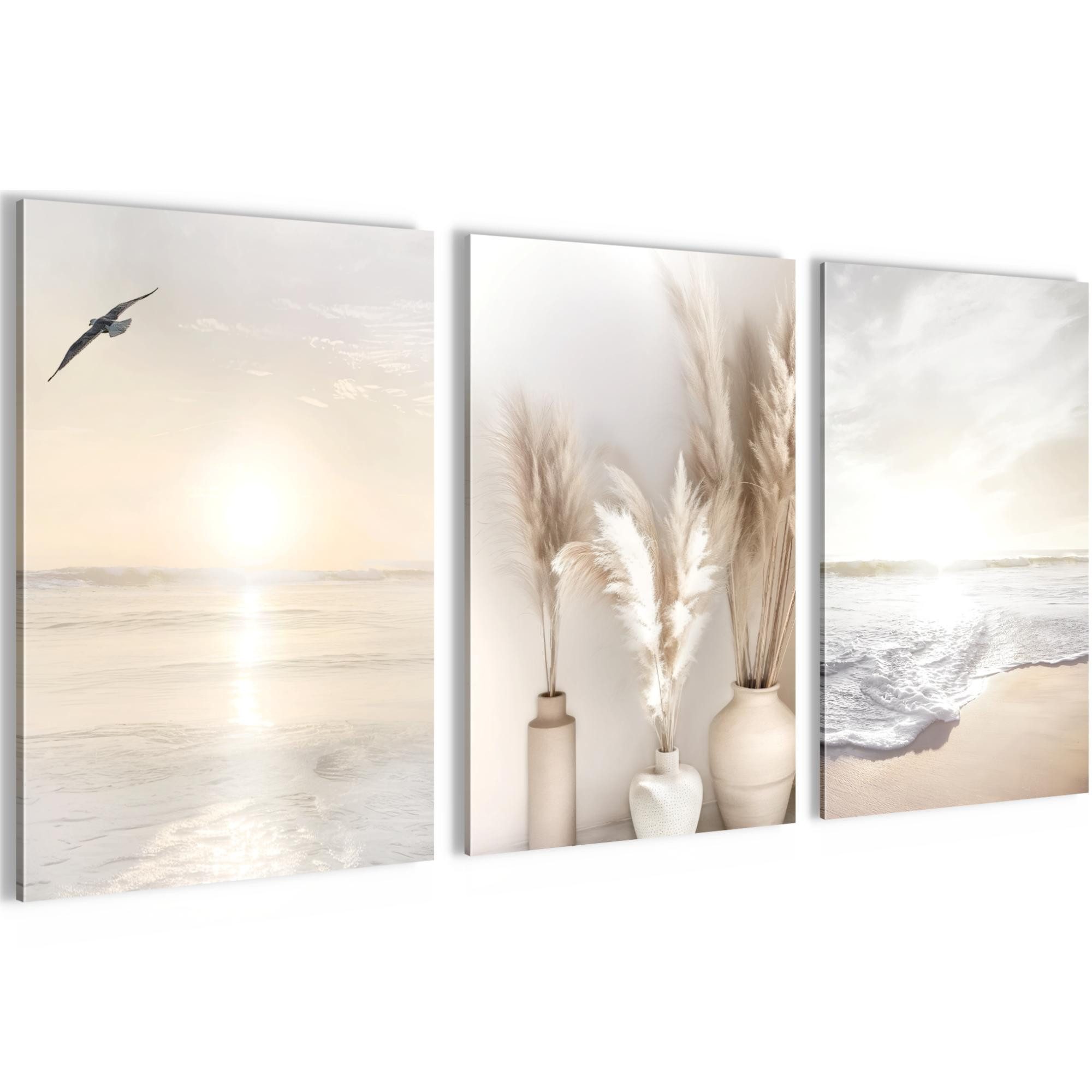 Novart Wandbild 3 Wandbilder Set Natur günstig online kaufen