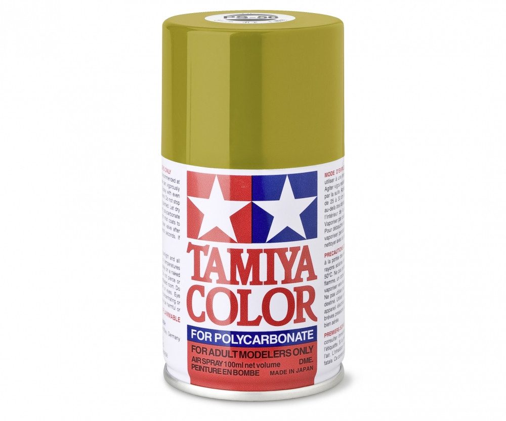 Tamiya Sprühfarbe Tamiya PS-56 Mustard Yellow Sprühfarbe 100ml für Polycarbonat (Lexan