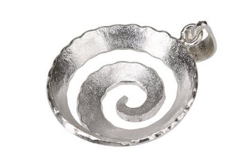 SILBERMOOS Kettenanhänger Gehämmerter Anhänger "Spirale", 925 Sterling Silber