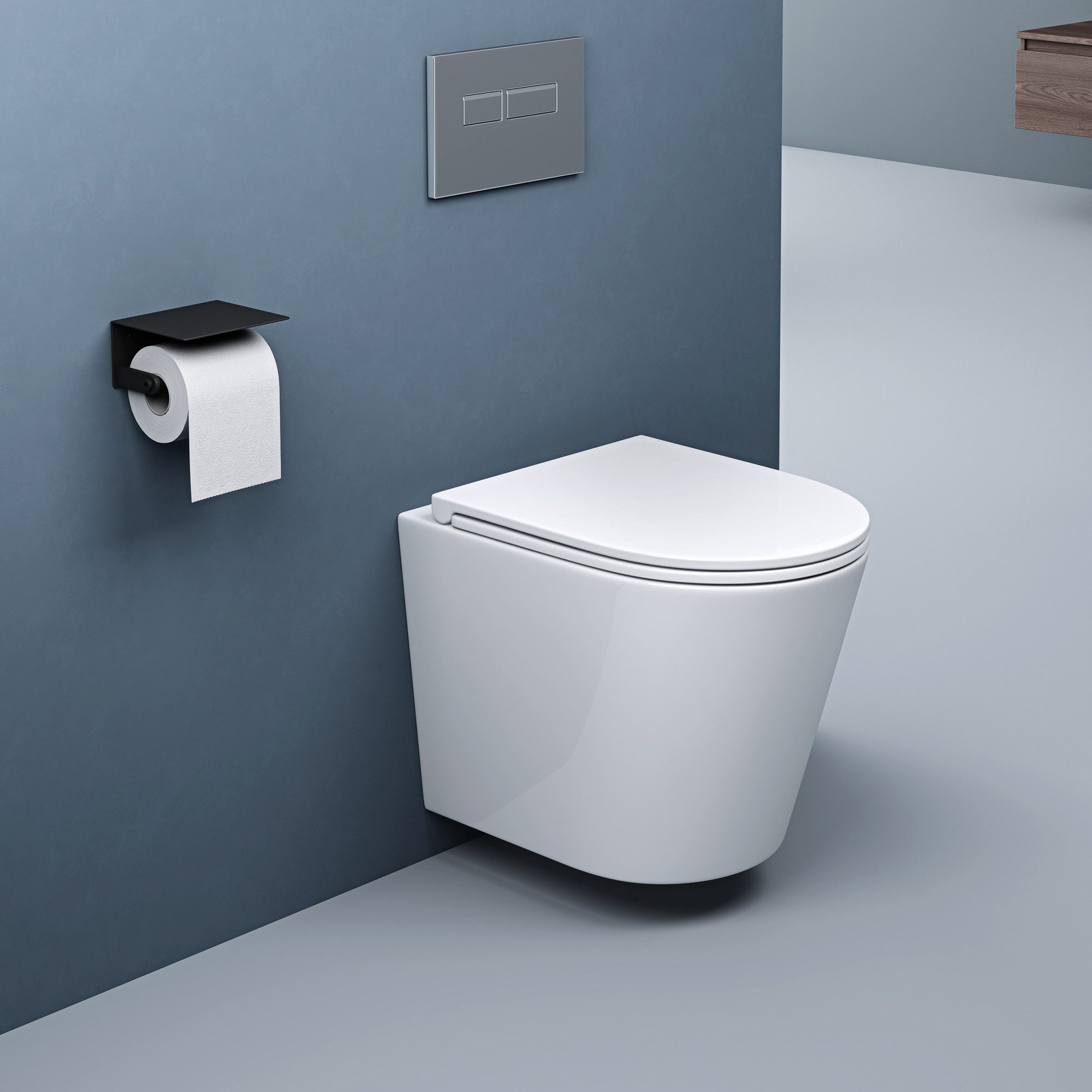 doporro Tiefspül-WC Hänge WC Spülrandlos Wand-WC günstig online kaufen