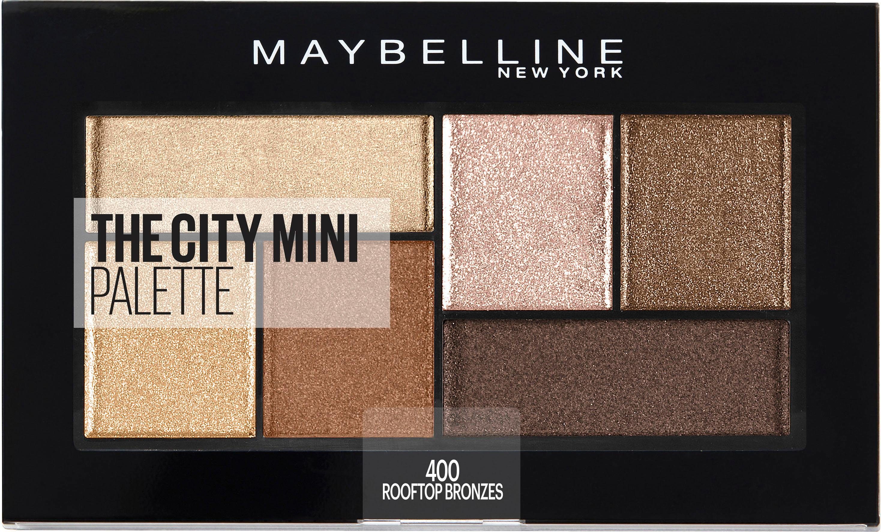 MAYBELLINE NEW Rooftop Mini, Lidschatten-Palette The City YORK Bronzes