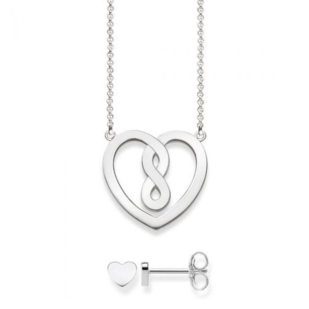 THOMAS SABO Ohrring und Ketten Set Infinity Love