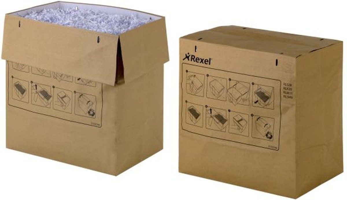REXEL Aktenvernichter-Auffangbeutel Abfallsack recycelbar Mercury 115l VE=50 Stück