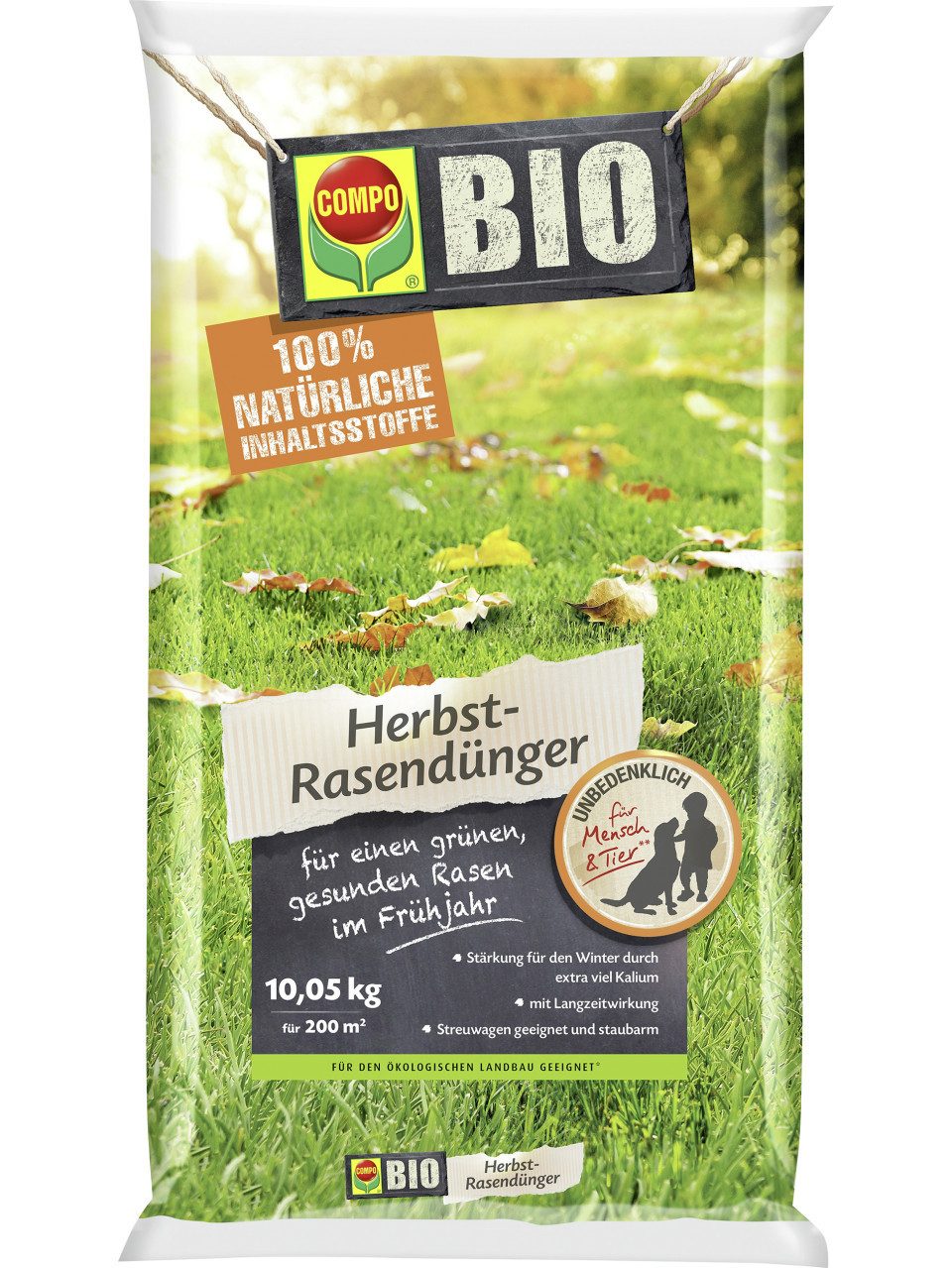 Compo Rasendünger Compo Bio Herbst-Rasendünger 10 kg