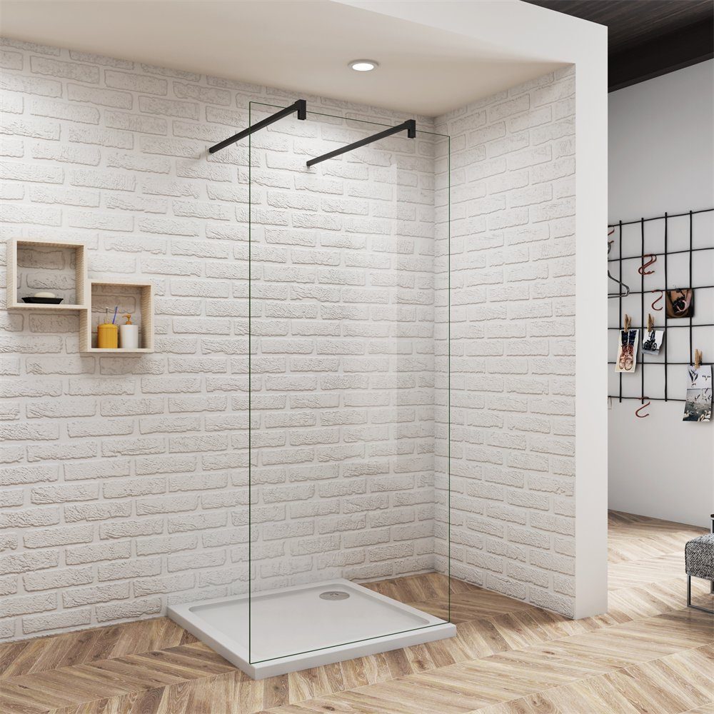 duschspa Duschwand 10mm klares ESG Nano Glas Walk in Dusche Glaswand Trennwand Duschwand, Einscheibensicherheitsglas, Sicherheitsglas, …