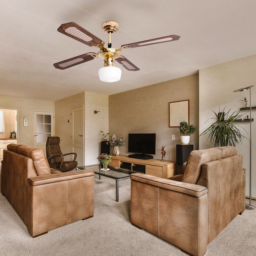 V-TAC Deckenventilator, Deckenventilator Deckenlampe mit Ventilator Esszimmer Raumkühler