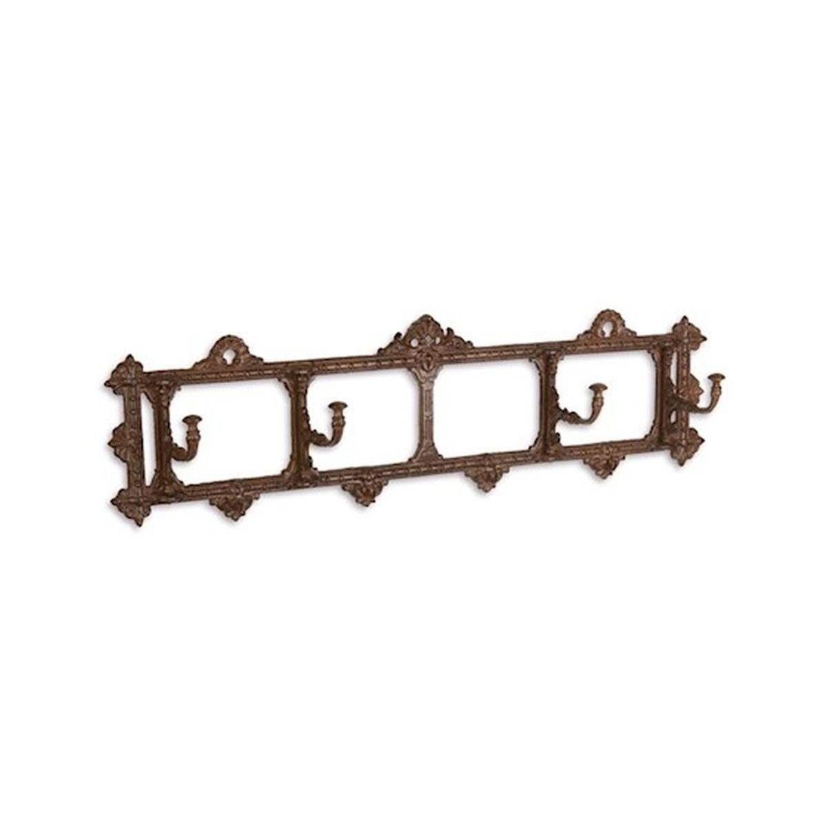 Moritz Wandgarderobe Garderobenleiste braun Haken, Hakenleiste Haken Kleiderhaken Garderobenhaken Vintage