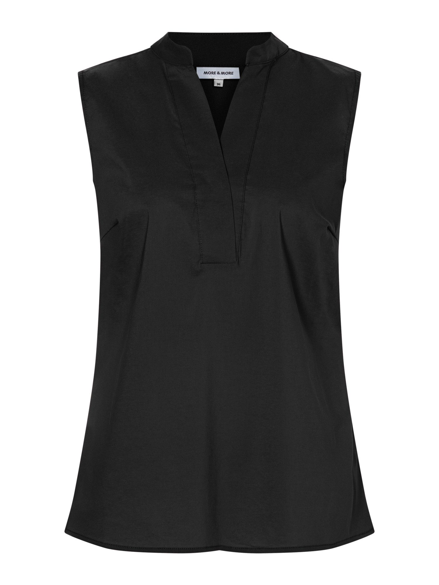 MORE&MORE Blusentop ärmellose, schmale Basic-Bluse