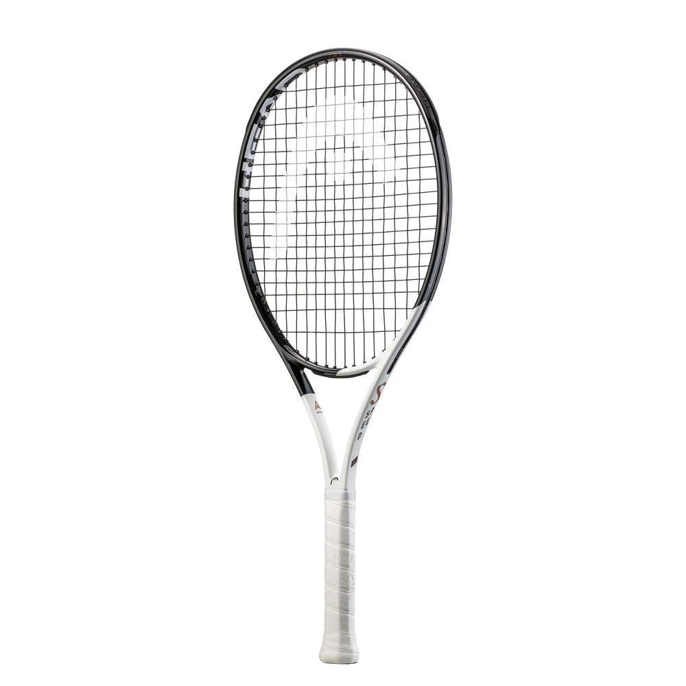 Tennisschläger Speed JR 26in (11-14 Jahre) weiss/schwarz - besaitet