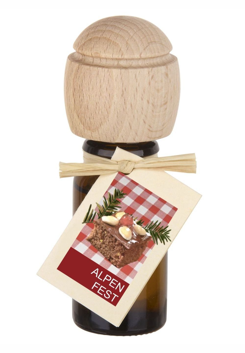 Traumduft-Manufaktur Duftöl Alpenfest (1-St), Piccolino Duftöl Raumduft mit Buchenholzkopf Naturöl 10 ml