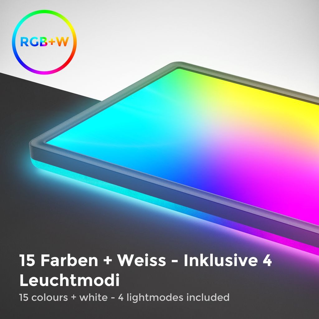 B.K.Licht LED Deckenleuchte Deckenlampe 58x20cm ultra-flach dimmbar 22W sch günstig online kaufen