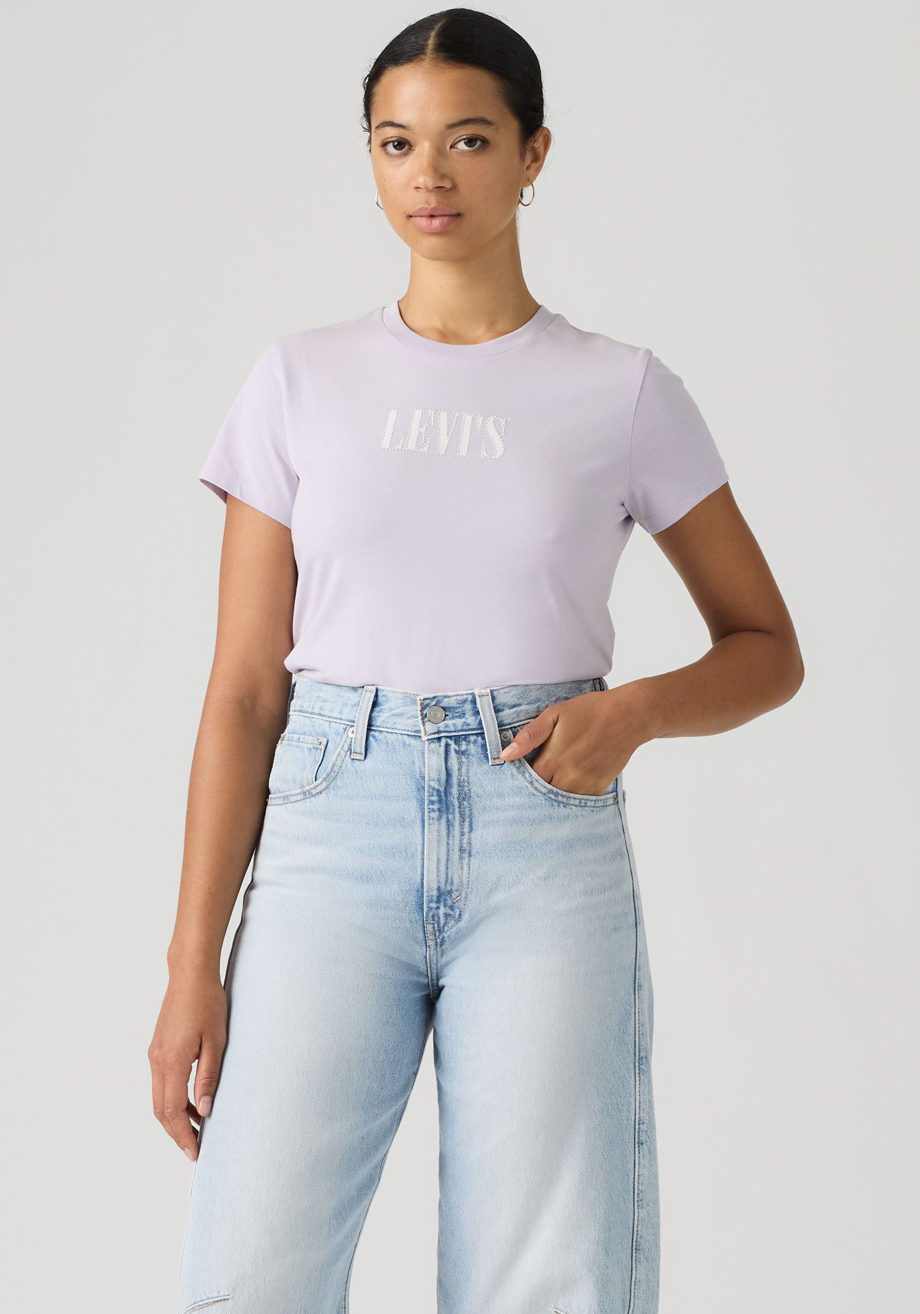 SERIF STUD OUTLINE LAVENDER BLUE