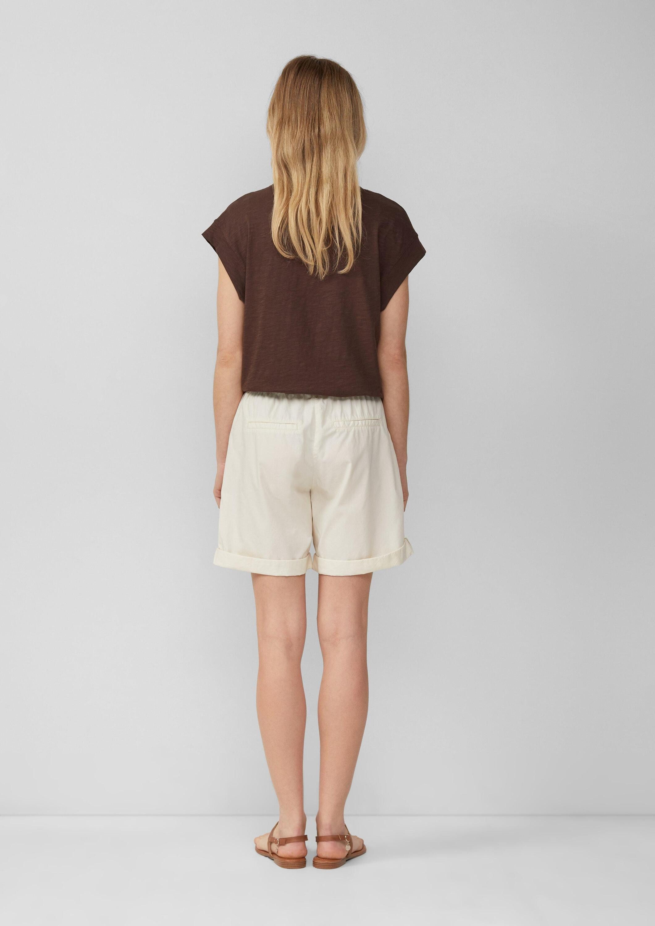 s.Oliver Shorts Hose Leichte Shorts aus Baumwollmix im Relaxed Fit