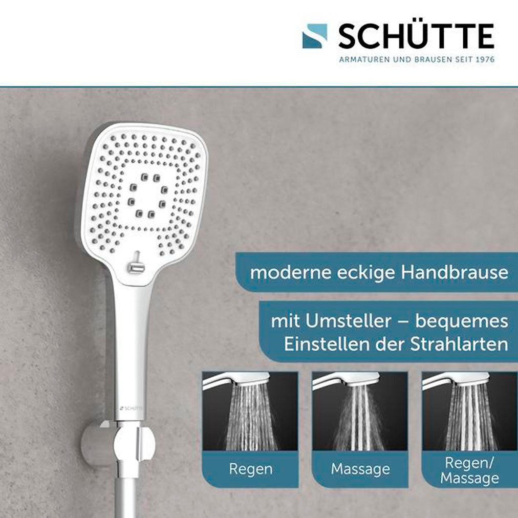 Schütte Handbrause RAVENNA, (1-tlg), 3-fach verstellbar / wassersparend