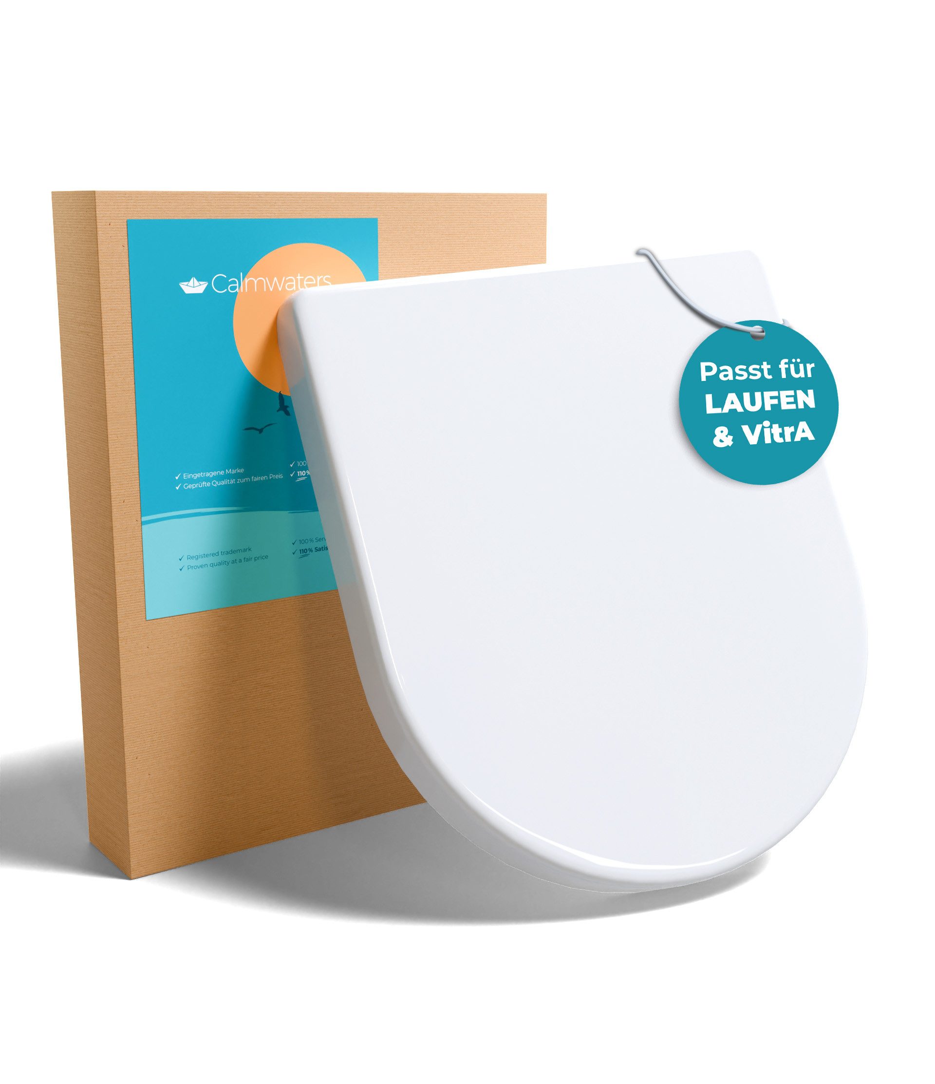 Calmwaters WC-Sitz Laufen Pro, VitrA S20 square & S50, Für Laufen Pro alt+neu, für VitrA S20 square+S50, SoftClose, 26LP6317