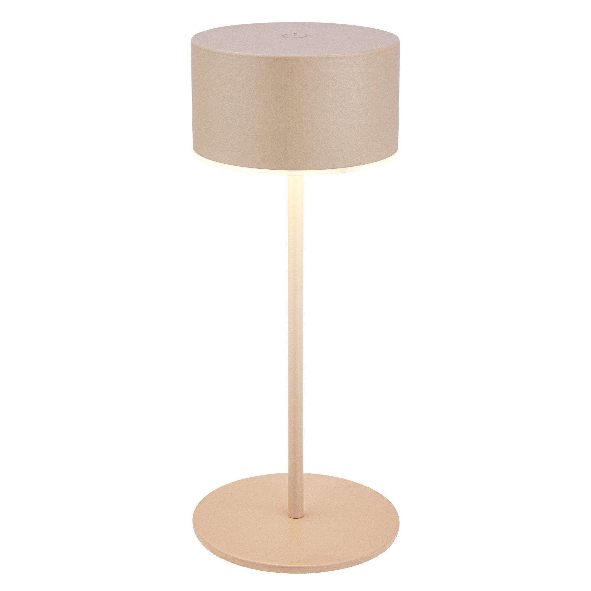 Briloner Leuchten LED Tischleuchte Tischleuchte kabellos Akku dimmbar Touch, LED fest integriert, Warmweiß