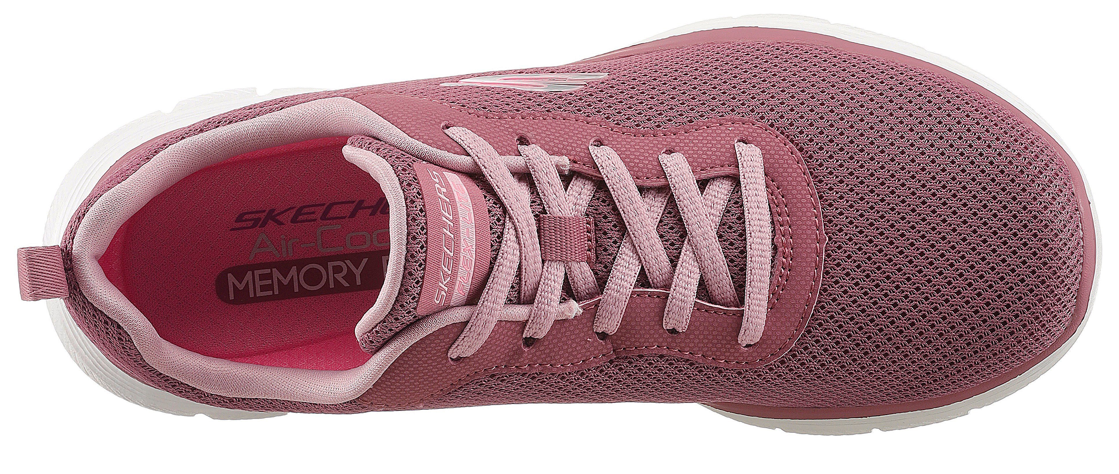 Skechers FLEX APPEAL Ausstattung Sneaker VIEW 4.0 Air-Cooled Foam mauve-rosa BRILLINAT mit Memory