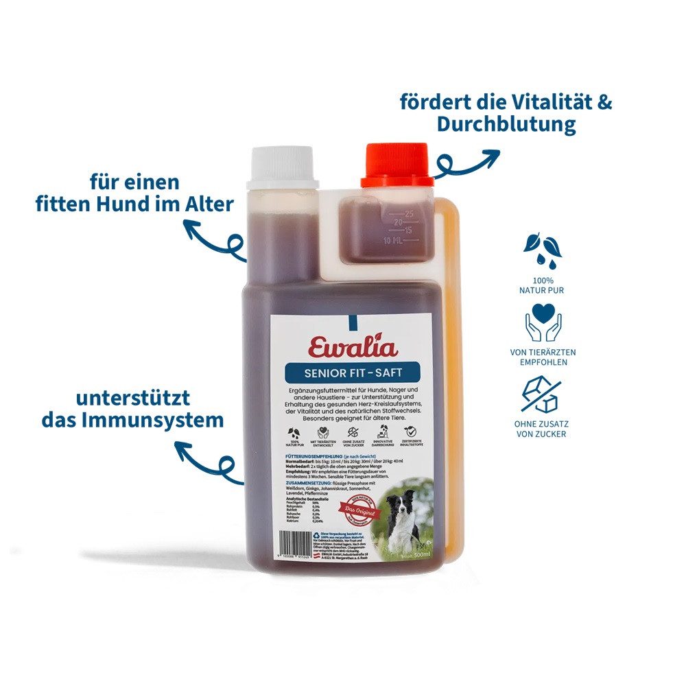 Tierpräparate EWALIA Senior Fit - Saft für Hunde 500ml