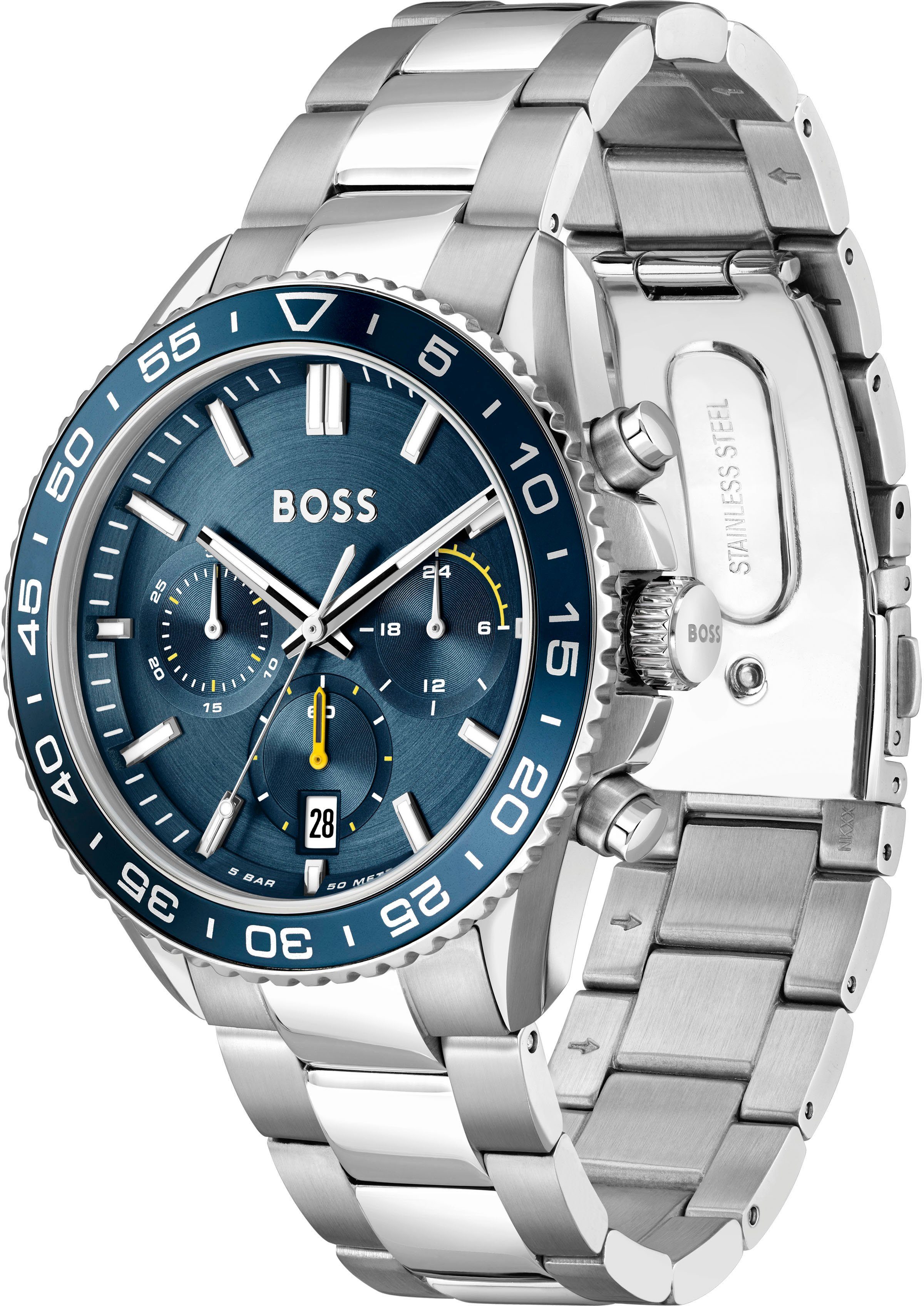 BOSS Chronograph RUNNER 1514143, Quarzuhr, Herrenuhr, Armbanduhr, Stoppfunk günstig online kaufen