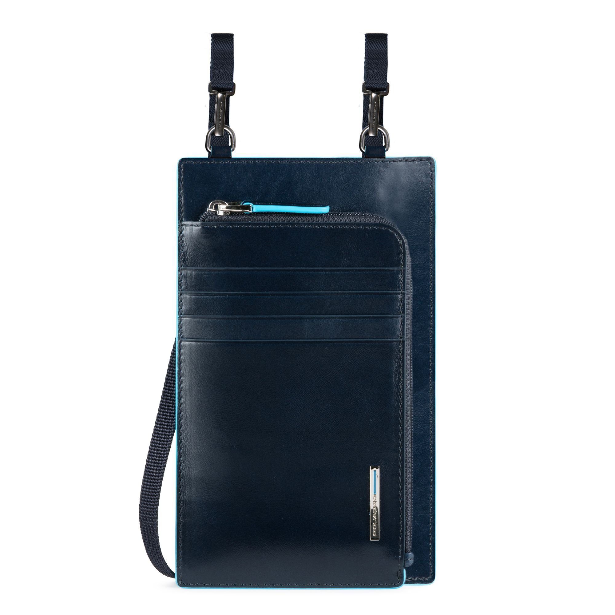 Piquadro Smartphone-Hülle Blue Square, Leder