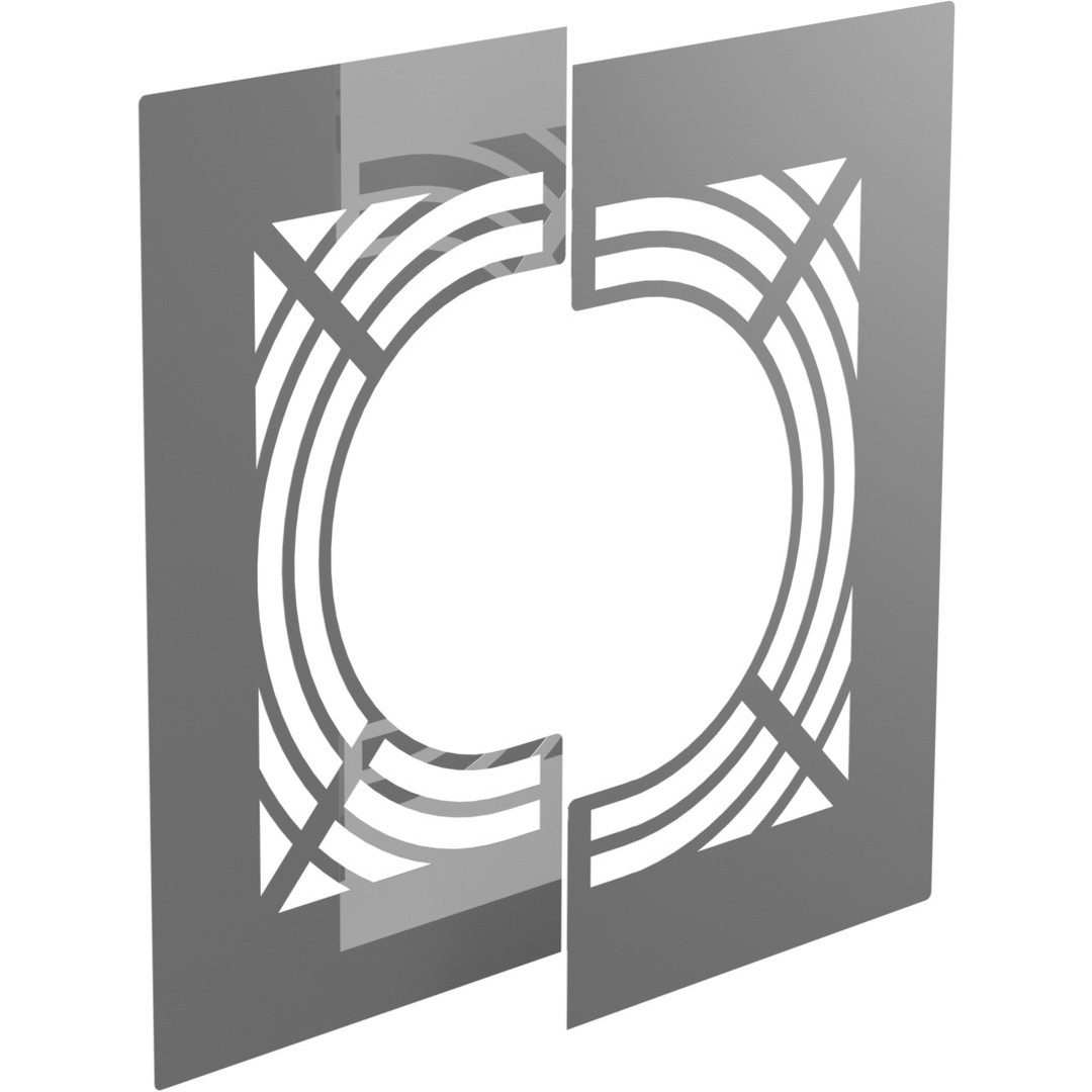 Jeremias Schornstein DW-ECO 2.0 Ø 180 mm - Deckenblende für Hinterlüftung zweiteilig 0°, Ø 180 mm