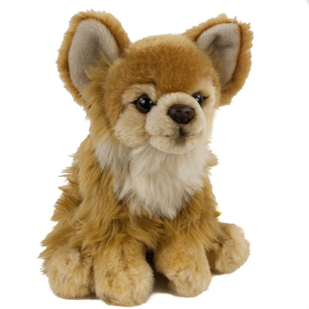 Teddys Rothenburg Kuscheltier Chihuahua braun sitzend 17 cm Plüschhund Stofftier