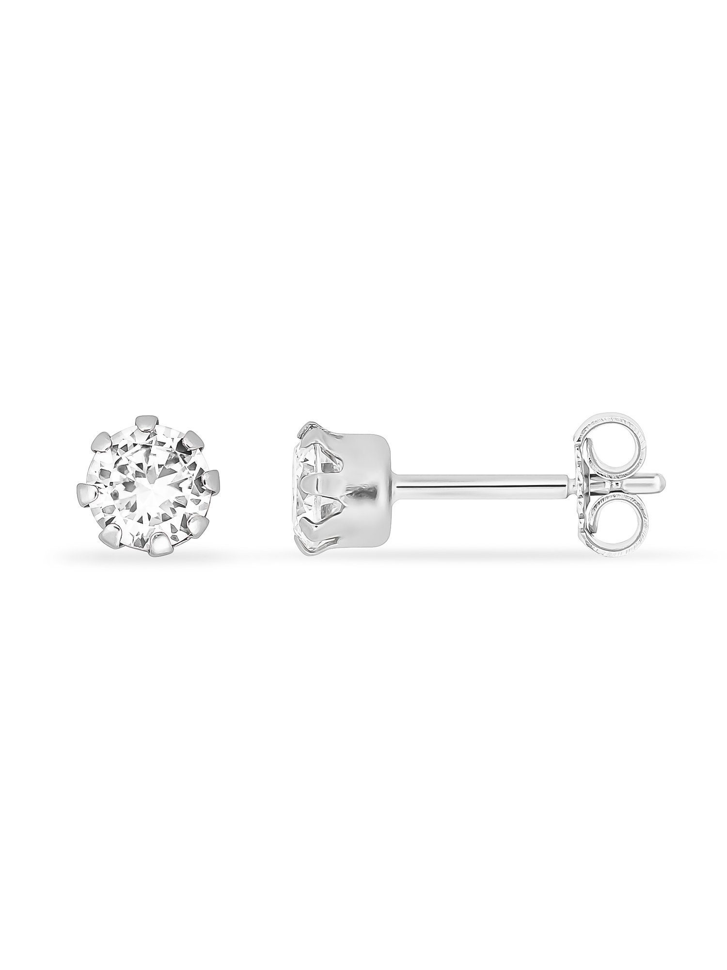 FAVS Paar Ohrstecker FAVS Unisex-Ohrstecker 925er Silber 2 Zirkonia